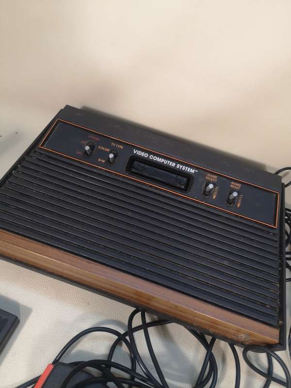 MASSIVE BUNDLE!!! Vintage Atari Game Console CX-2600 AP Complete With Power Supply and More