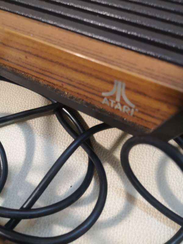 MASSIVE BUNDLE!!! Vintage Atari Game Console CX-2600 AP Complete With Power Supply and More