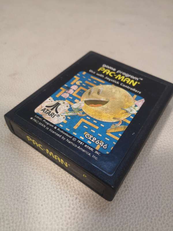 Vintage Atari Pac Man Game Cartridge 1981