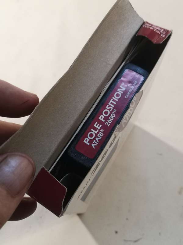 Rare Find!! Vintage Atari 2600 - Pole Position Game Cartridge Complete With Booklet in Original Box