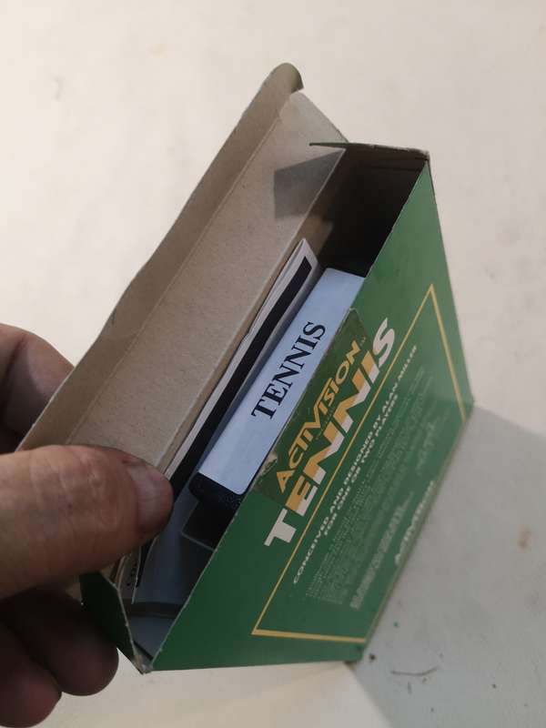 Rare Find!! Vintage Atari 2600 - Tennis Game Cartridge Complete With Booklet in Original Box