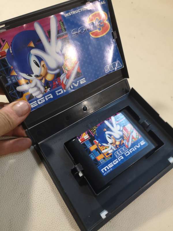 Amazing!!! Vintage Sega Mega Drive Sonic The Hedgehog 3 Game Complete Like New in Box