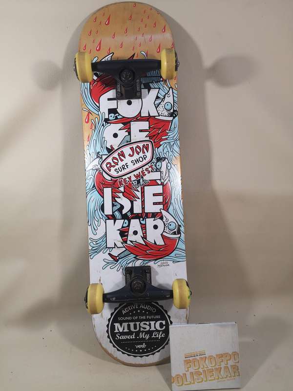 Awesome!!! Fokofpolisiekar Skateboard and CD Combo