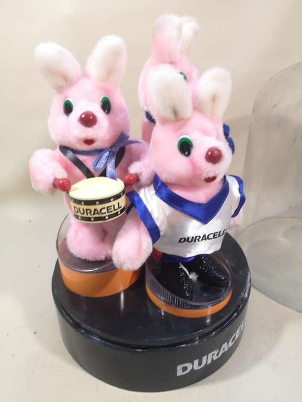 Rare Duracell Ultra Limited Edition Bunny Collection With Box Plastic Dome