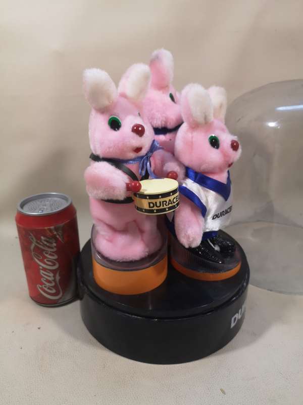 Rare Duracell Ultra Limited Edition Bunny Collection With Box Plastic Dome