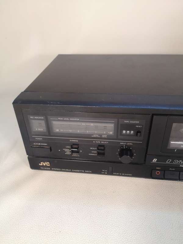 Vintage JVC TD-W106 Stereo Double Cassette Tape Deck Player Recorder