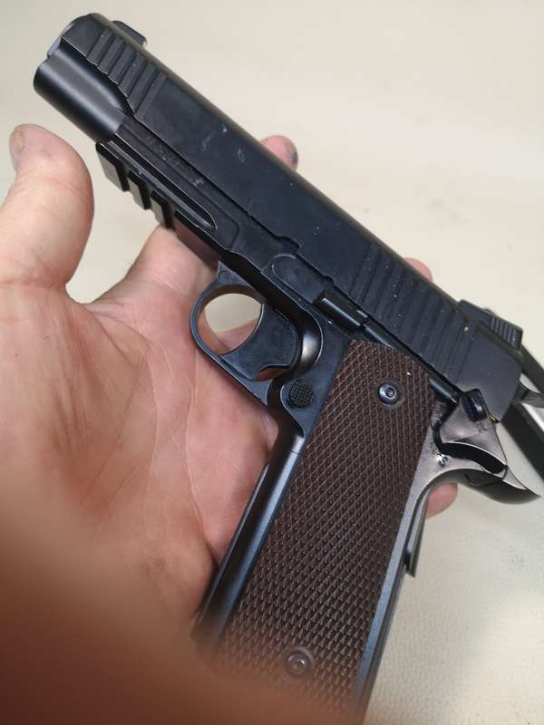 Metal Air Co2 pistol CQBP M45A1 4,5BBS 21-shots - Tested Working