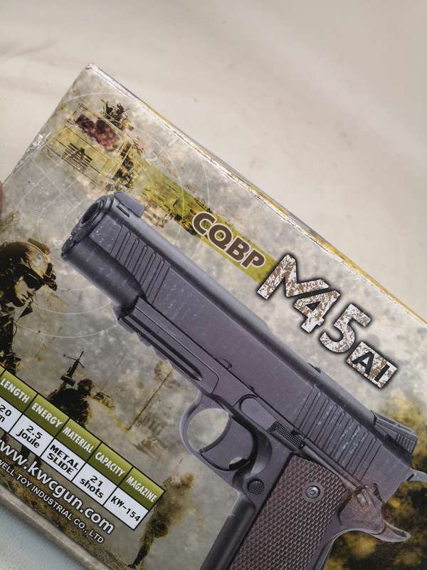 Metal Air Co2 pistol CQBP M45A1 4,5BBS 21-shots - Tested Working