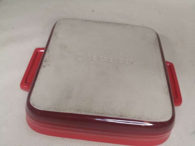 Le Creuset Square Red Stoneware Casserole/Baking Dish 285mm x 230mm