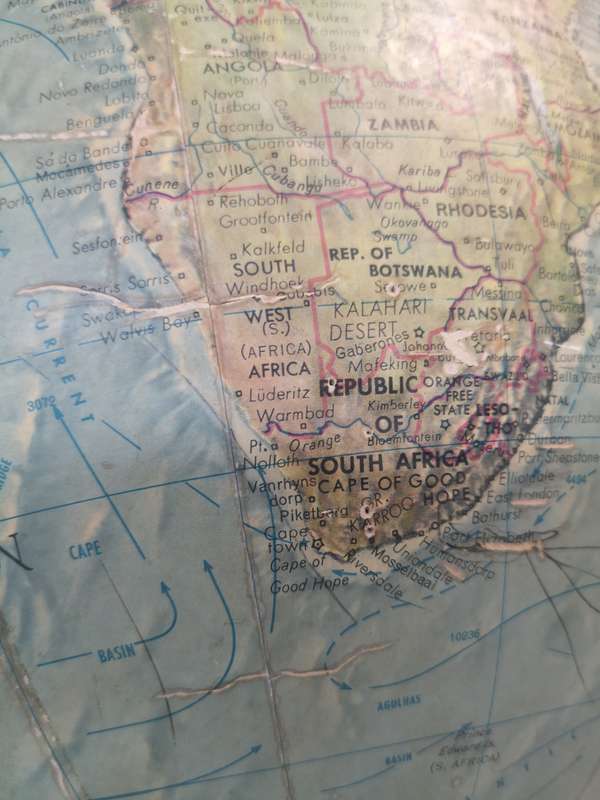 Stunning Large Vintage World Globe 400mm High