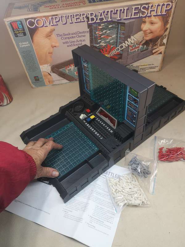 Vintage 1970s MB Games Computer Battleship WB Electronics - Complete, working