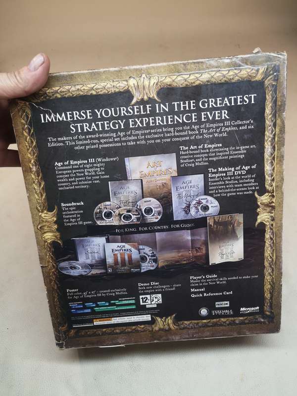 Age of Empires III: Collector's Edition PC Game Big Box 100% Complete