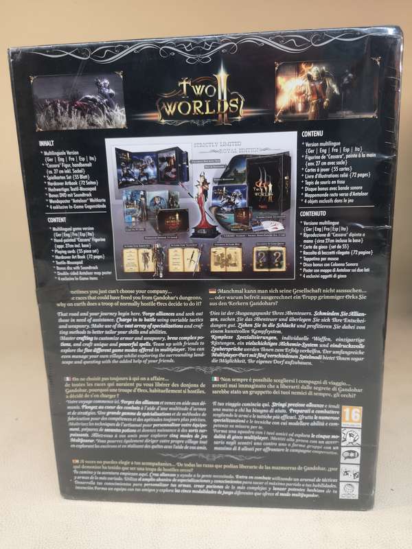 AMAZING!!! 100% UNOPENED TWO WORLDS II ROYAL COLLECTION BIG BOX PC EDITION