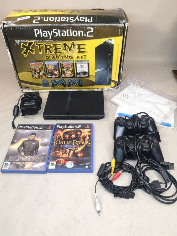 Playstation 2 Bundle with Original Box - Tested Working