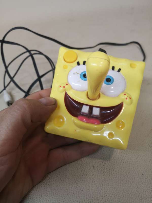 JAKKS SpongeBob SquarePants 5-in-1 Joystick Plug N Play TV Games - Tested Working