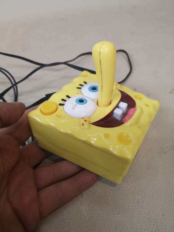 JAKKS SpongeBob SquarePants 5-in-1 Joystick Plug N Play TV Games - Tested Working