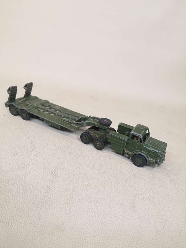 RARE!!! VINTAGE MECCANO DINKY SUPERTOYS 660 TANK TRANSPORTER DIECAST VEHICLE - 320MM