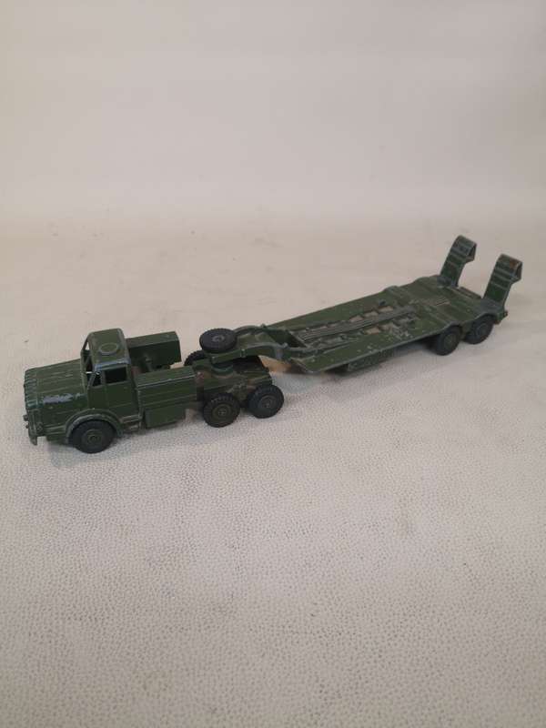 RARE!!! VINTAGE MECCANO DINKY SUPERTOYS 660 TANK TRANSPORTER DIECAST VEHICLE - 320MM