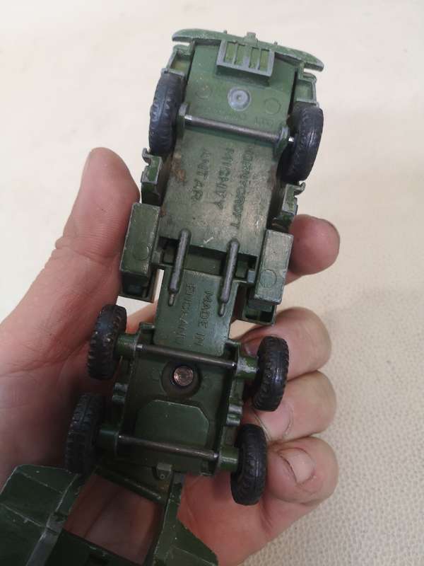 RARE!!! VINTAGE MECCANO DINKY SUPERTOYS 660 TANK TRANSPORTER DIECAST VEHICLE - 320MM