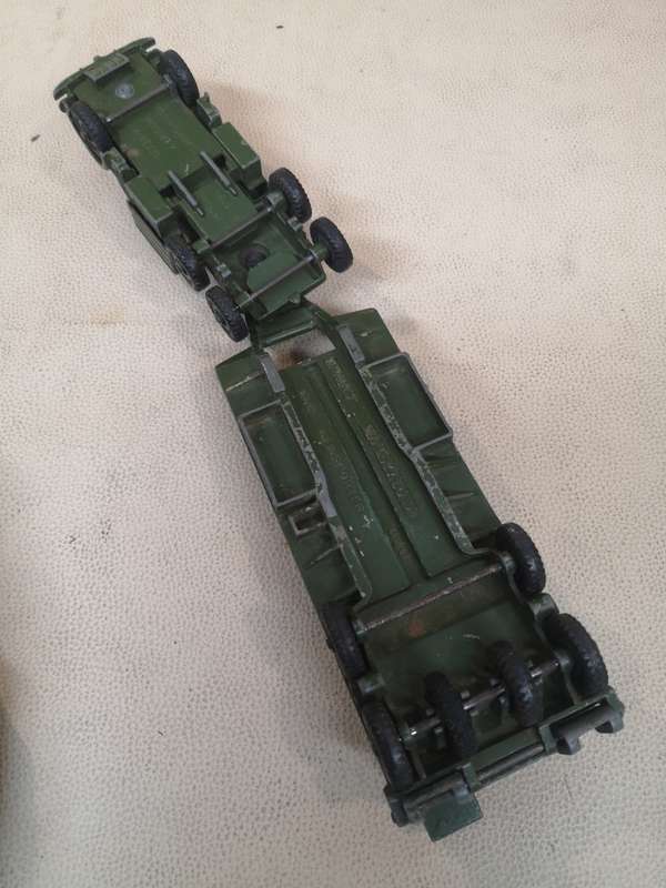 RARE!!! VINTAGE MECCANO DINKY SUPERTOYS 660 TANK TRANSPORTER DIECAST VEHICLE - 320MM