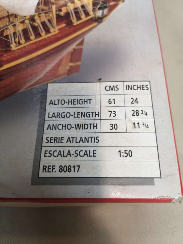 Constructo 1/50 Scale Wood Ship Model HMS Bounty 80817