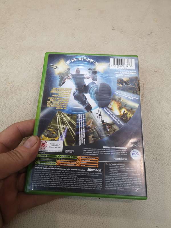 TimeSplitters: Future Perfect (Microsoft Xbox, 2005) Complete With Manual Tested Working