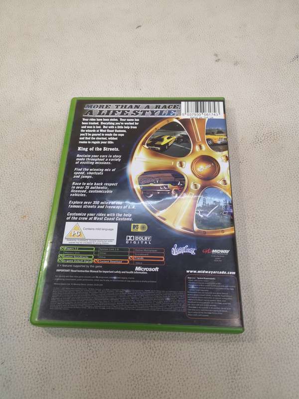 L.A. Rush (Microsoft Xbox, 2005) Complete With Manual Tested Working