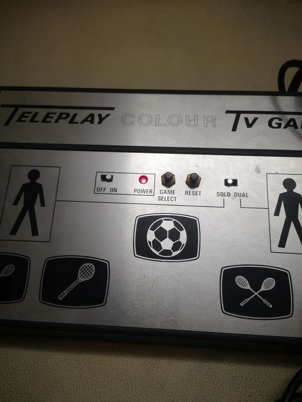 Vintage Teleplay Gaming Console Complete With Controllers and Instructions - Working