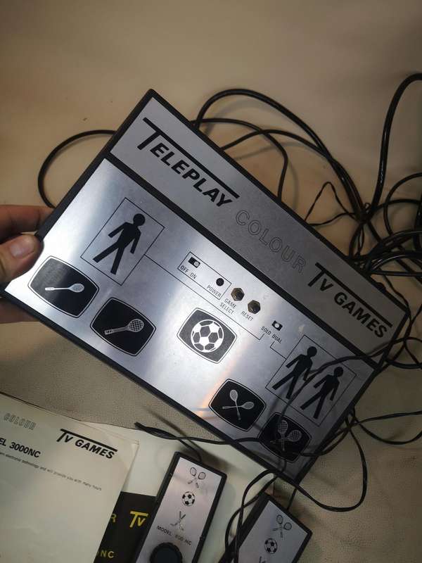Vintage Teleplay Gaming Console Complete With Controllers and Instructions - Working