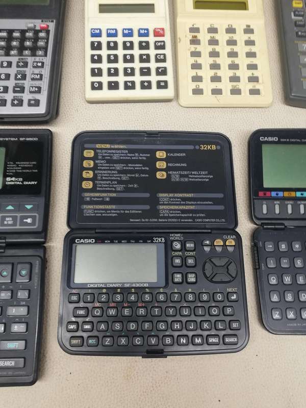 Massive Collection of Pocket Computers, Vintage, Pocket Diaries, Financial and Scientific Calculator