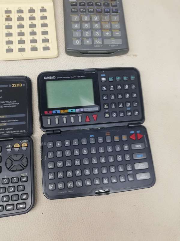 Massive Collection of Pocket Computers, Vintage, Pocket Diaries, Financial and Scientific Calculator