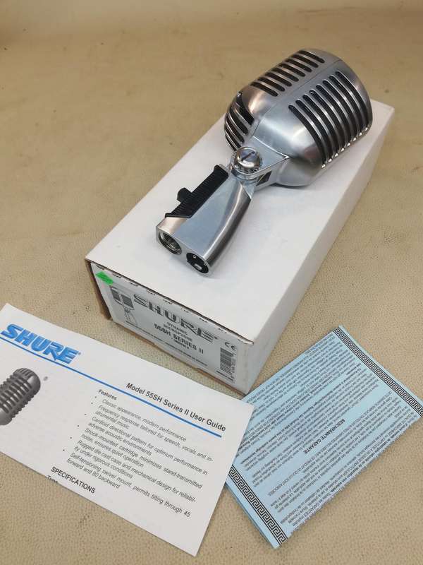 New Never Used Shure 55SH Series II Iconic Unidyne Vocal Microphone (The Elvis Microphone)
