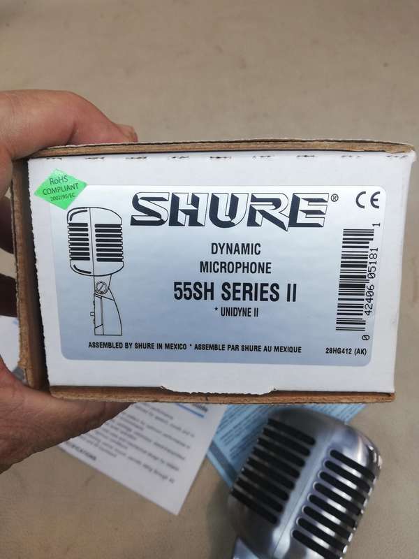 New Never Used Shure 55SH Series II Iconic Unidyne Vocal Microphone (The Elvis Microphone)