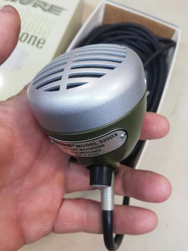 New Never Used Shure 520DX Green Bullet Harmonica Mic