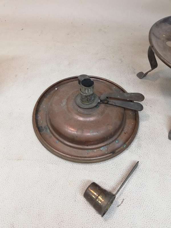 Vintage Stephanie Ges Gesch Copper Alcohol Burner/ Cooking Stove in Made in West Germany