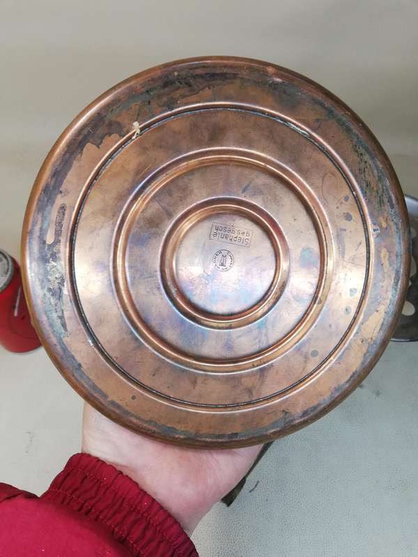 Vintage Stephanie Ges Gesch Copper Alcohol Burner/ Cooking Stove in Made in West Germany
