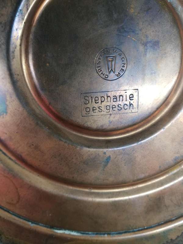 Vintage Stephanie Ges Gesch Copper Alcohol Burner/ Cooking Stove in Made in West Germany