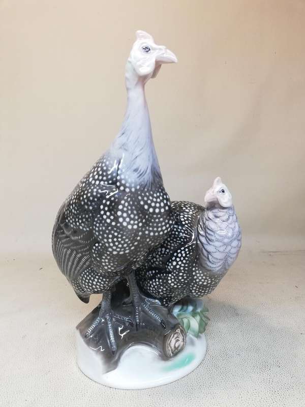 20th Century Rosenthal Glazed Porcelain Turkey Figurine