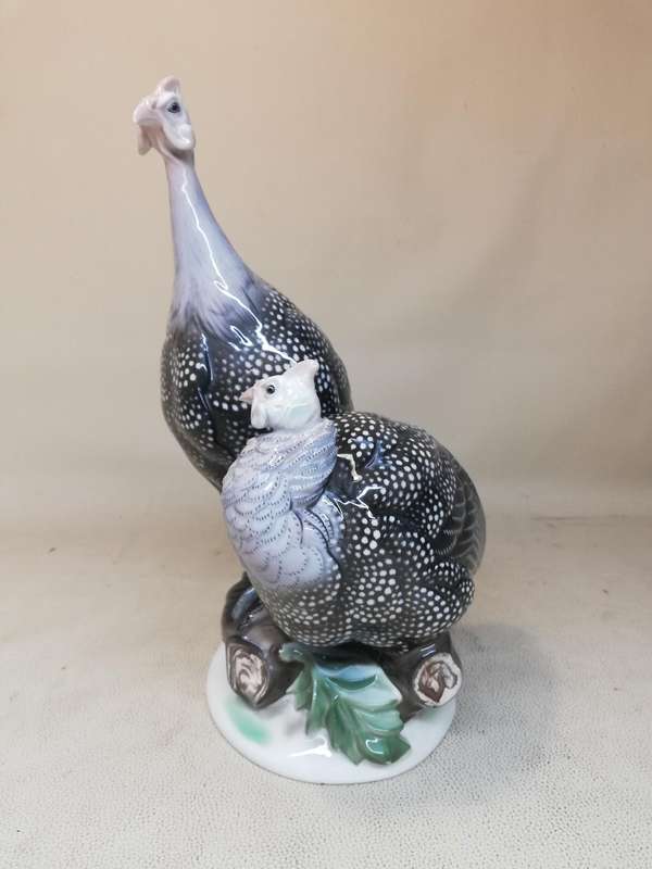 20th Century Rosenthal Glazed Porcelain Turkey Figurine
