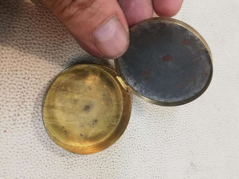 Vintage art nouveau 1920s faux tortoiseshell studs & links box