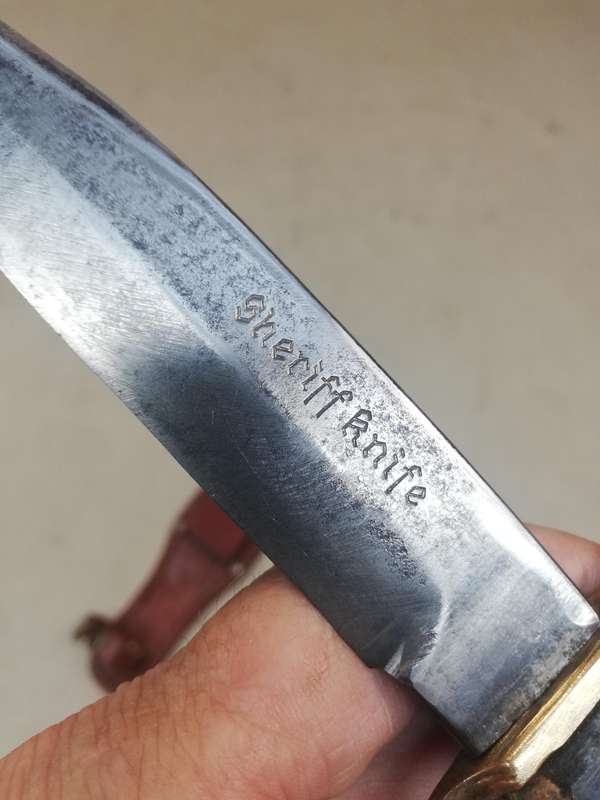 AN AWESOME VINTAGE GERMAN MADE SOLINGEN "SHERIFF KNIFE"