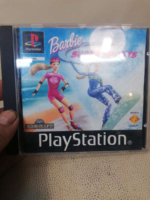 Playstation 1 Barbie Super Sports Runecraft Game