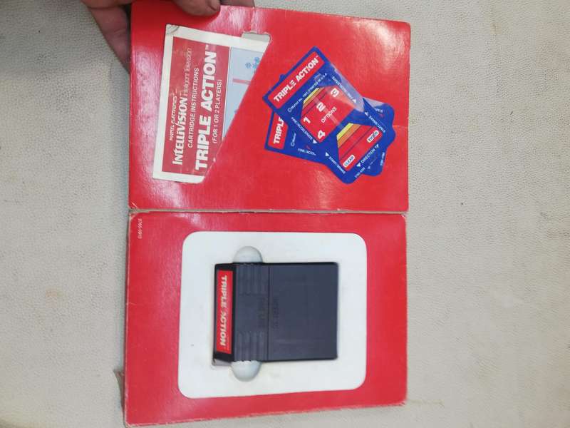 Vintage 1981 Mattel Intellivision Triple Action Game - Complete
