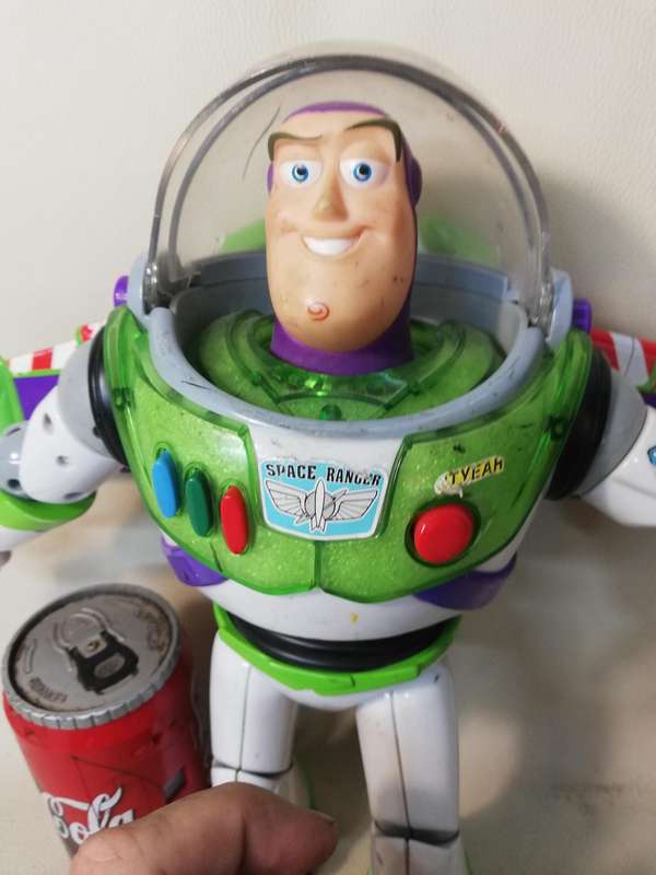 Disney Pixar Toy Story Buzz Lightyear Deluxe Space Ranger 300mm Action Figure - All Elect. Working