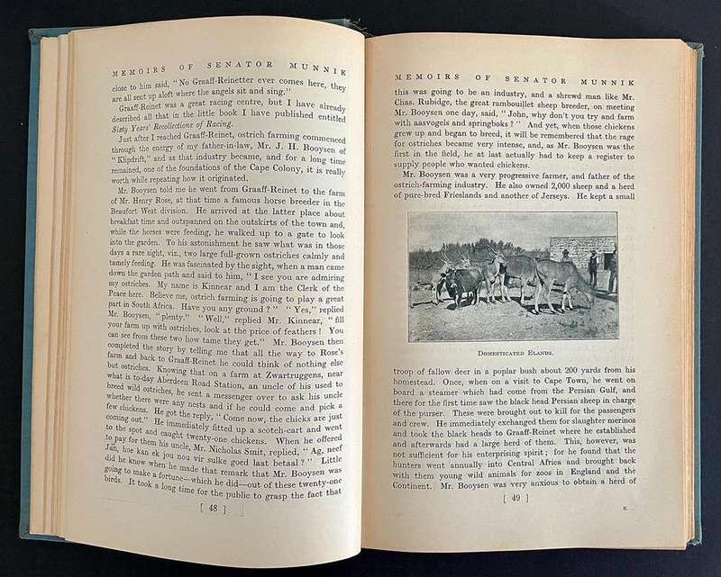 Memoirs of Senator The Hon. G. G. Munnik