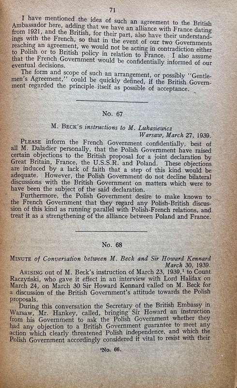 The Polish White Book - Official Documents Concerning Polish - German and Polish - Soviet Relations