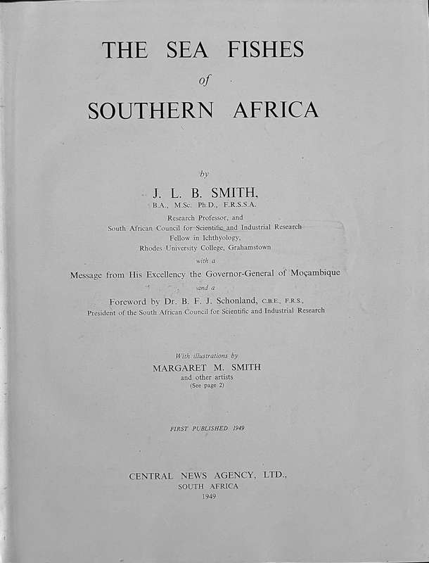 The Sea Fishes of Southern Africa
