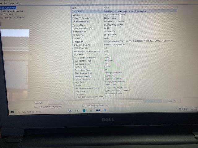 Dell Inspiron i7 4th gen 8GB RAM 1TB HDD NVIDIA 840m 2GB
