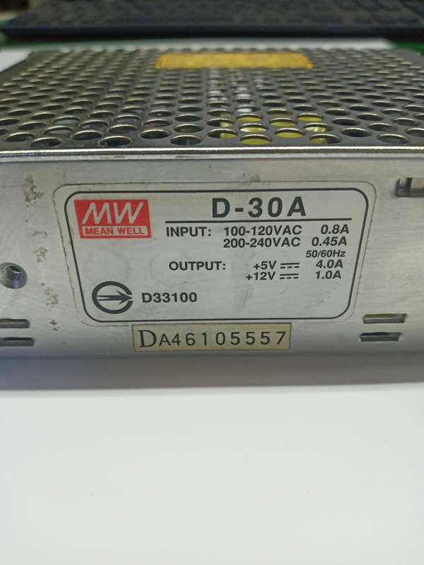 D-30A Mean Well dual output power supply,12v and 5v