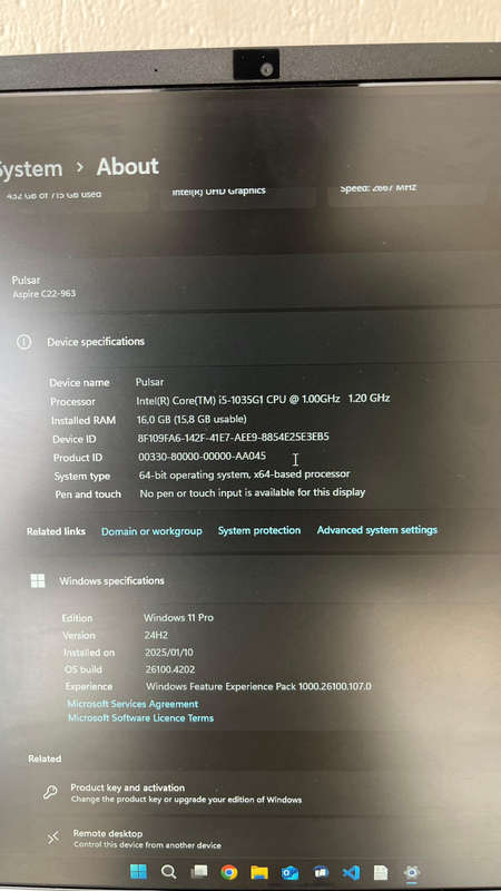 Acer C22-963 All-in-One Desktop PC  i5 10th Gen, 16GB RAM, 256GB SSD